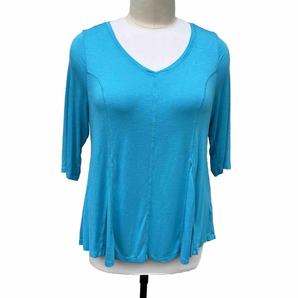 Soft Surroundings. Like Tunic Women XXL Aqua Rayon Spandex Stretch
